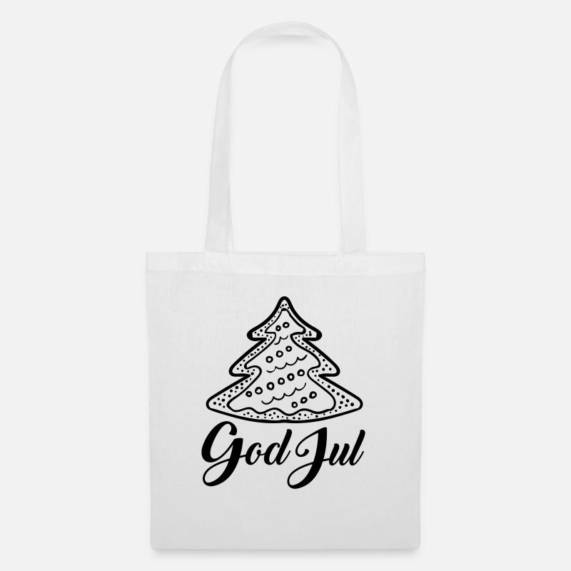 God-Jul Christmas tree - Stoffbeutel - Weiß