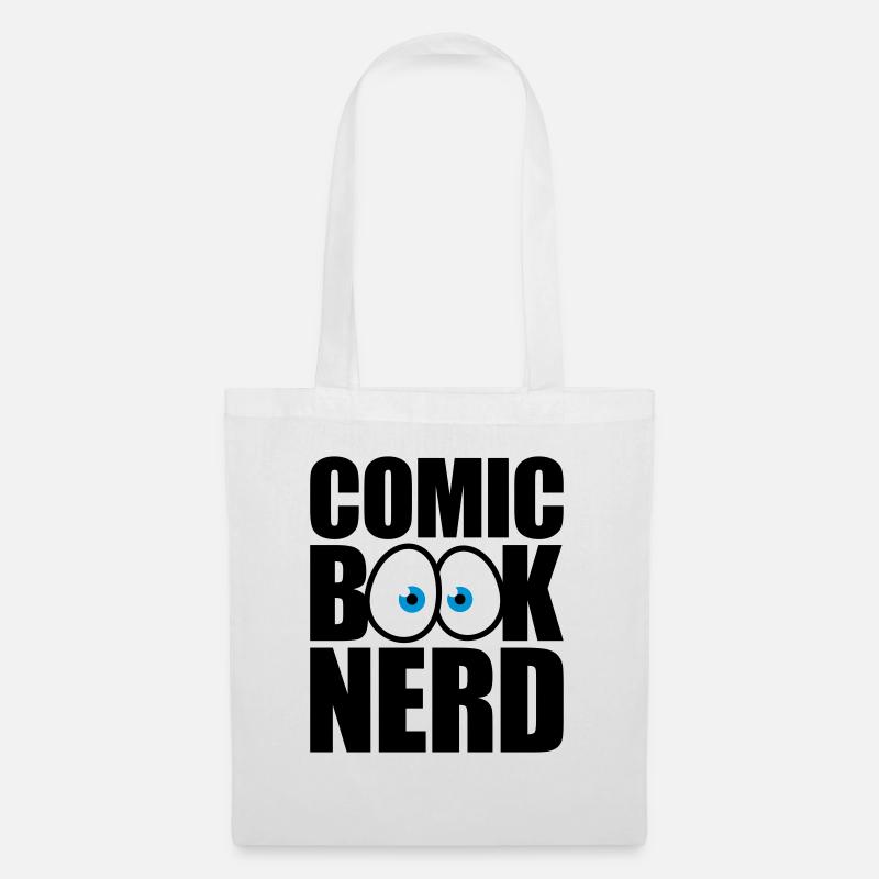 Comic Book Nerd - Stoffbeutel - Weiß