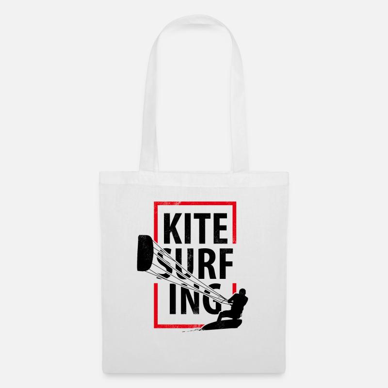Kitesurfing - Stoffbeutel - Weiß