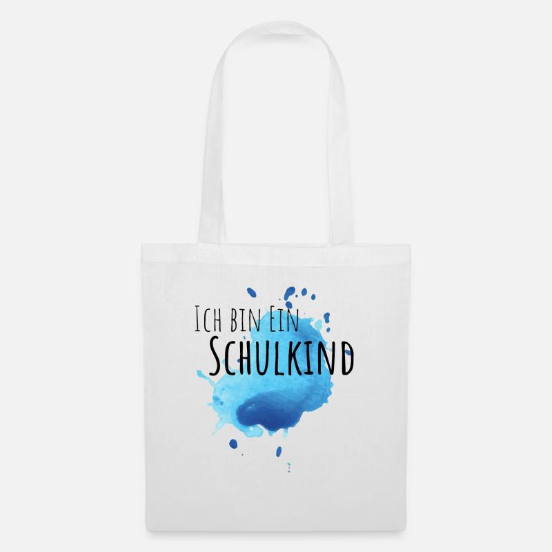 Ich bin ein Schulkind - Stoffbeutel - Weiß