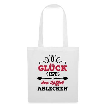 Löffel ablecken - Stoffbeutel - Weiß - Vorne