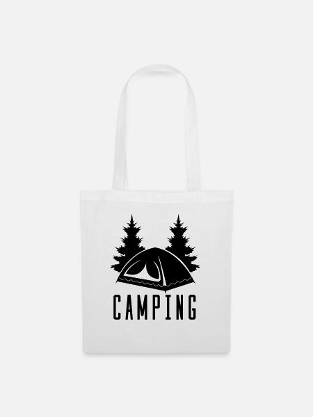 camping - Stoffbeutel - Weiß