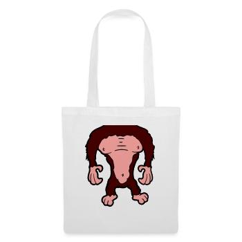 Funny Gorilla Body Headless Halloween Costume - Tote Bag - white - Front