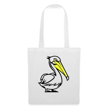 Bande dessinée Pelikan - Sac en tissu - blanc - Devant