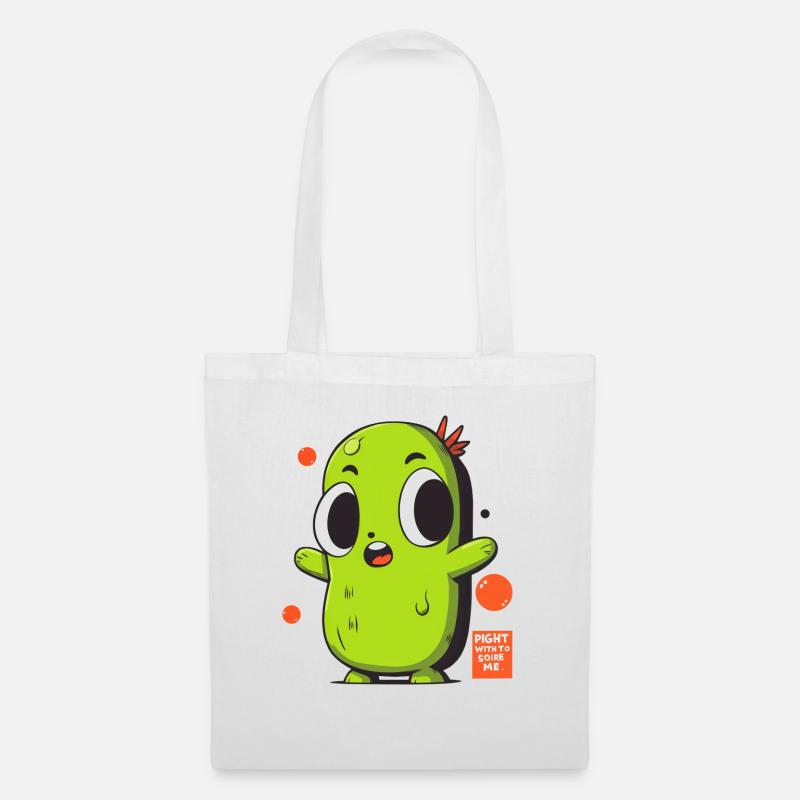 Manga-Gurke - Stoffbeutel - Weiß