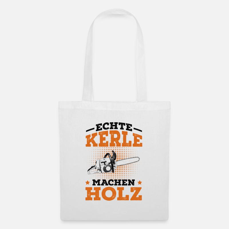 Holzfäller - Stoffbeutel - Weiß