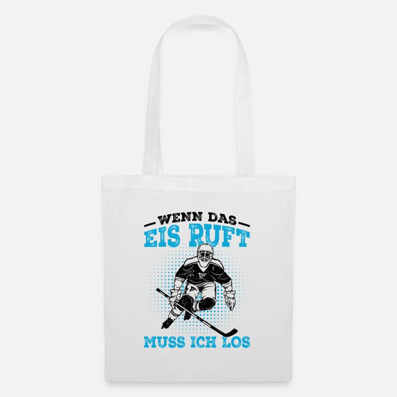 Eishockey - Stoffbeutel - Weiß