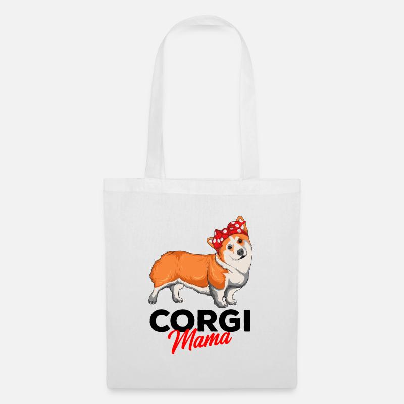 Corgi - Stoffbeutel - Weiß