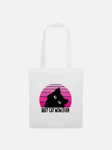 Katzen Mama - Stoffbeutel - Weiß