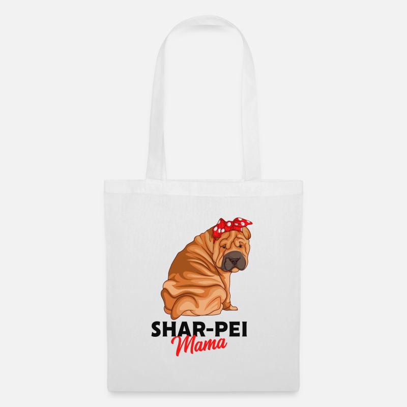 Shar Pei - Stoffbeutel - Weiß