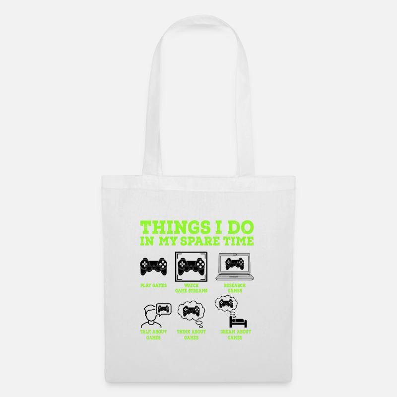 Gamer - Stoffbeutel - Weiß