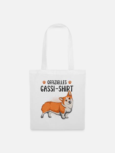 Corgi - Stoffbeutel - Weiß