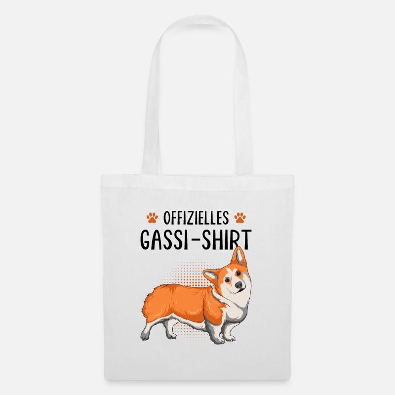 Corgi - Stoffbeutel - Weiß