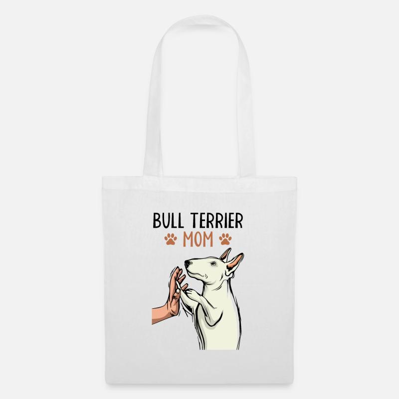 Bullterrier - Stoffbeutel - Weiß