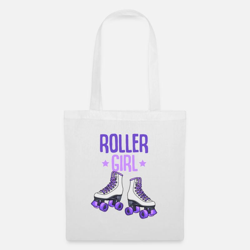 Rollschuhe - Stoffbeutel - Weiß