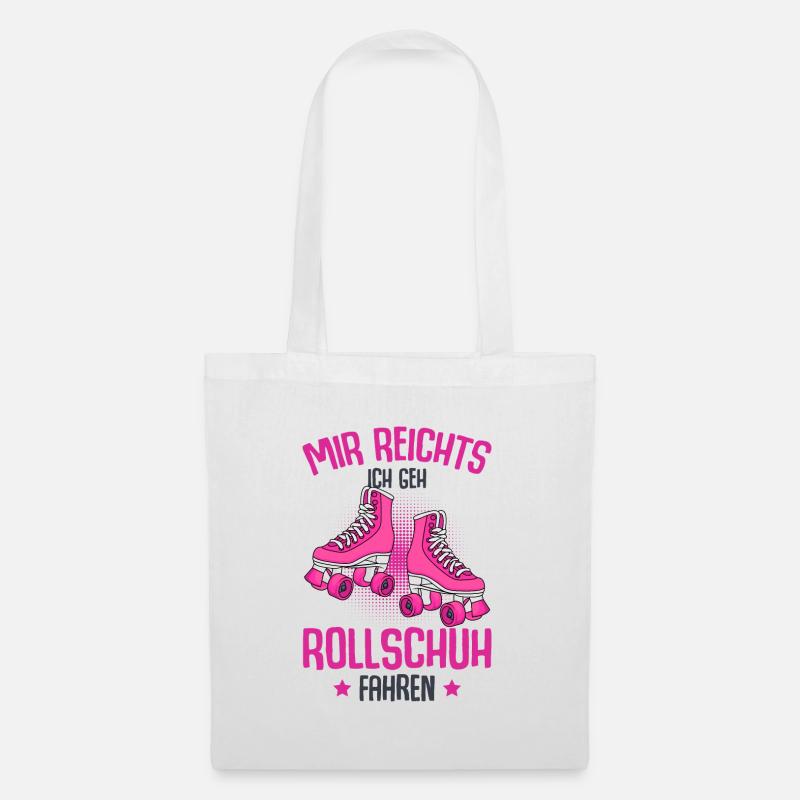 Rollschuhe - Stoffbeutel - Weiß