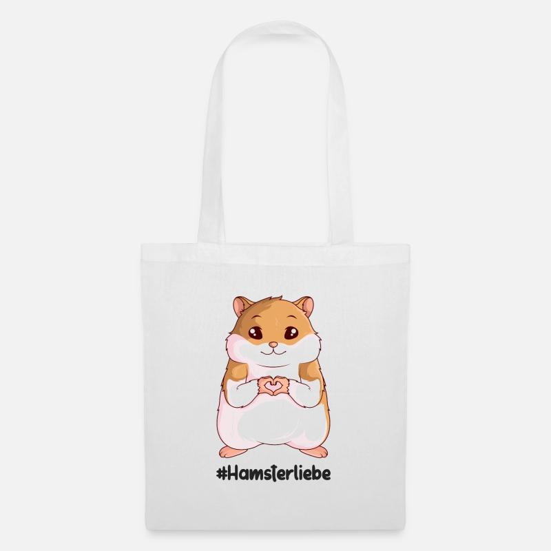 Hamster - Stoffbeutel - Weiß