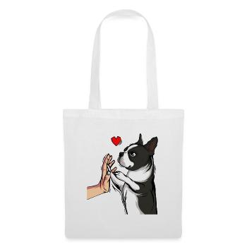 Boston Terrier Dogs Dear Mistress - Tote Bag - white - Front
