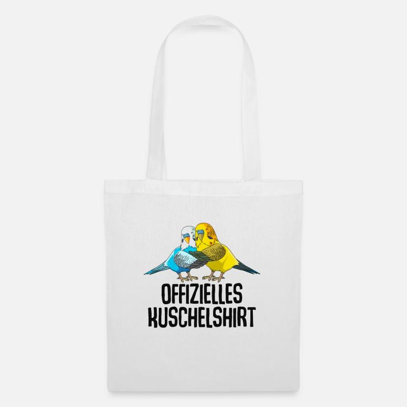 Wellensittich - Stoffbeutel - Weiß