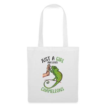 Chameleon girl - Tote Bag - white - Front