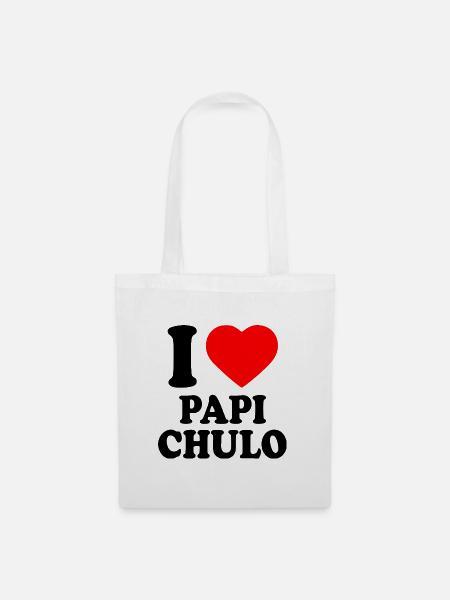 I love papi chulo - Stoffbeutel - Weiß