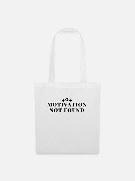 404 Motivation not found - Stoffbeutel - Weiß