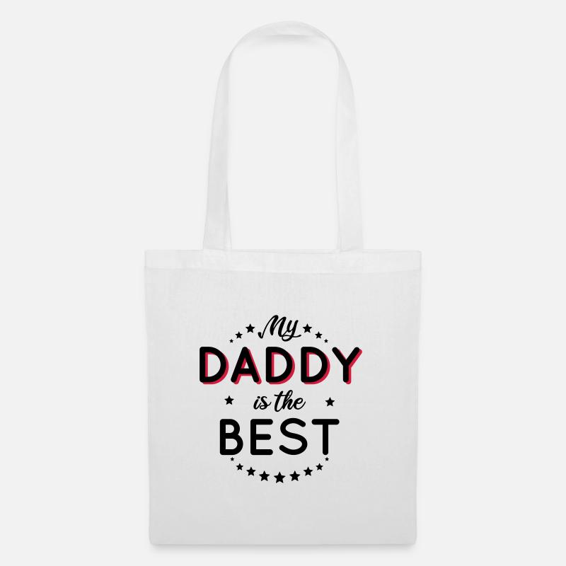 Papa - Mein Papa ist der Beste - Stoffbeutel - Weiß
