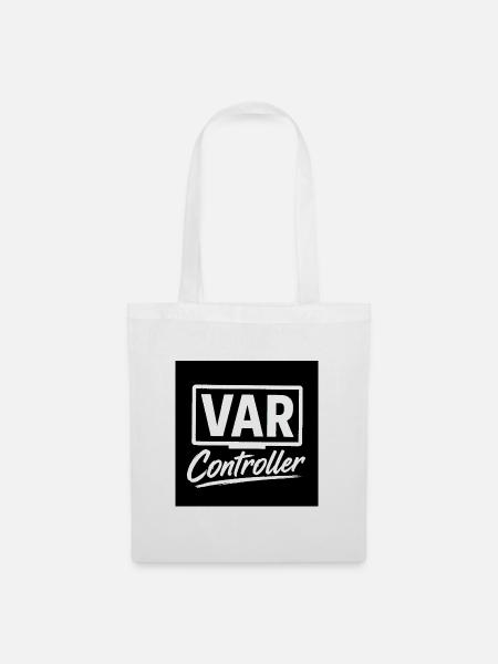VAR-Controller Retro-Logo - Stoffbeutel - Weiß