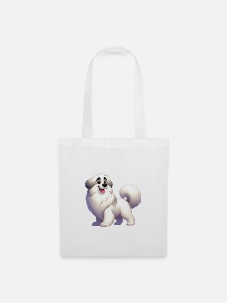 Pyrenäen-Schäferhund - Stoffbeutel - Weiß