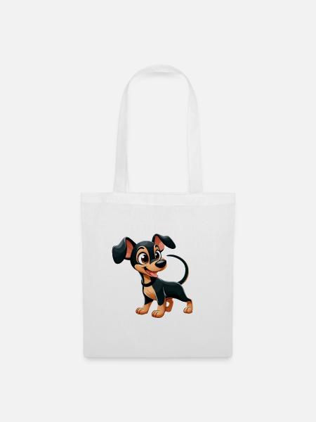 Pinscher 2 - Stoffbeutel - Weiß