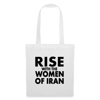 Rise with the women of iran - Sac en tissu - blanc - Devant