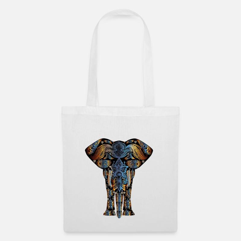 Elephant abstract art design special gift - Tote Bag - white