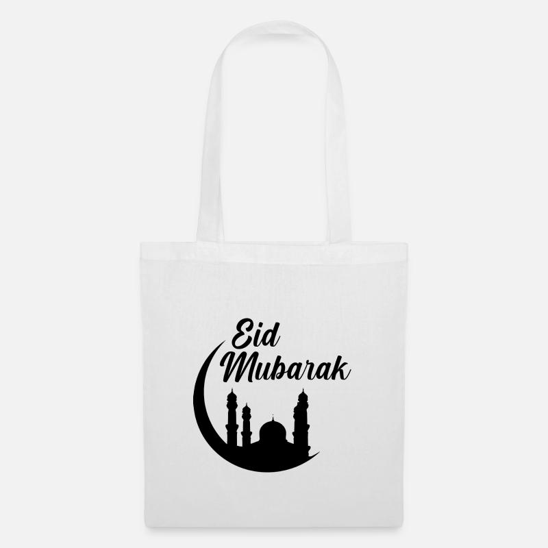 Eid Mubarak Islam Moslem Ramadan Mubarak Geschenk - Stoffbeutel - Weiß