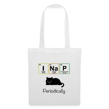 I Nap Cat Tableau périodique Enseignant T Shirt Cadeau - Sac en tissu - blanc - Devant