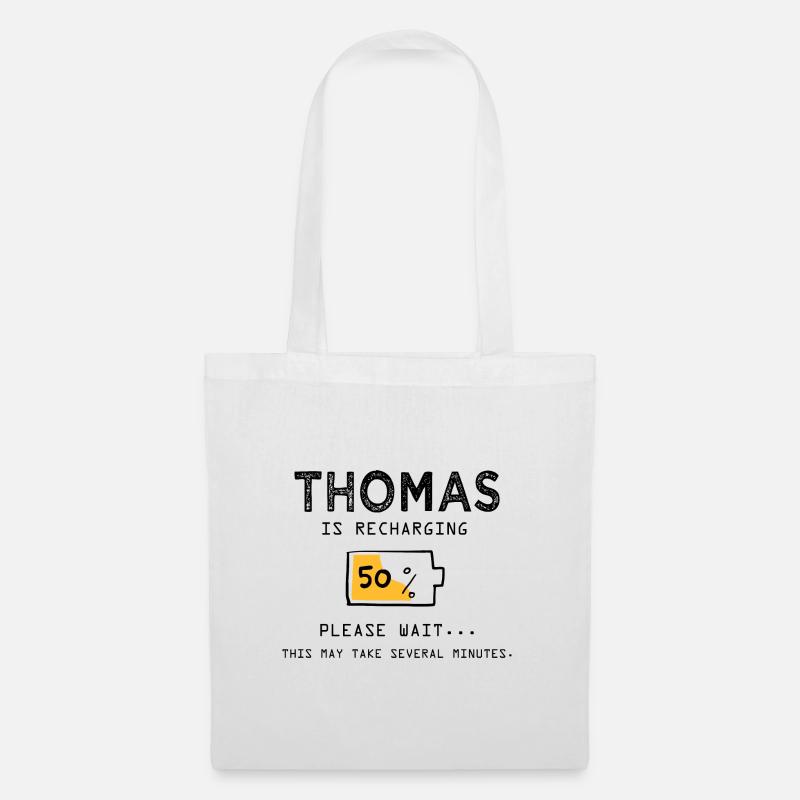 Thomas Lustiger Name Sarkastisch Lustige Geschenke - Stoffbeutel - Weiß