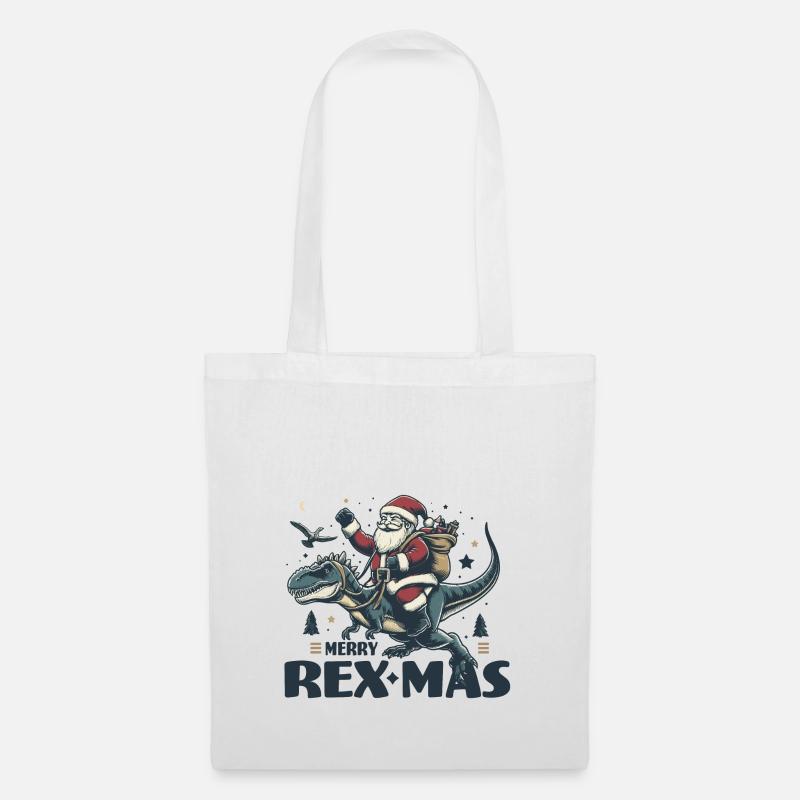Merry Rexmas - Stoffbeutel - Weiß