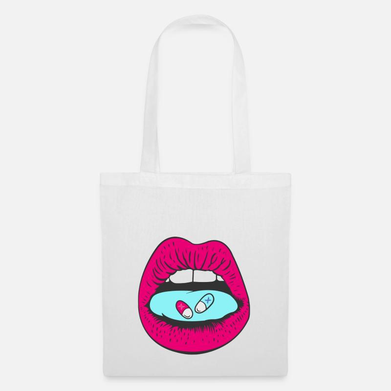 PalmX Pop art Illustration - Stoffbeutel - Weiß