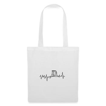 Chimiste Shirt · Heartbeat · Laboratoire · Sciences - Sac en tissu - blanc - Devant
