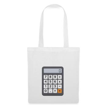 Maintenant, vous avez toujours votre calculatrice sur vous. - Sac en tissu - blanc - Devant
