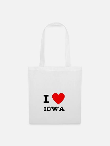 i love IOWA - Stoffbeutel - Weiß