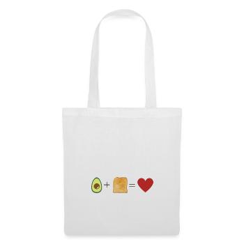 Avocado / toast / love / toast and avocado - Tote Bag - white - Front