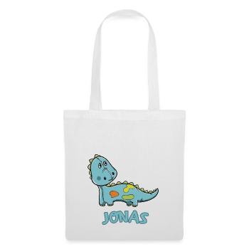 enfant drôle de dinosaure Jonas cadeau d'anniversaire - Sac en tissu - blanc - Devant