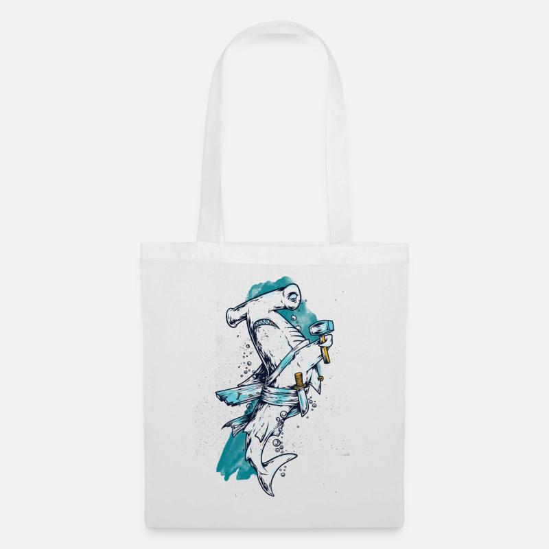 Hammer shark - Tote Bag - white
