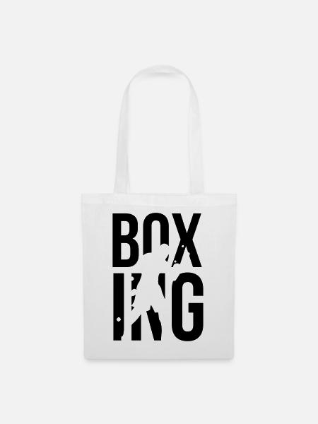boxe - Sac en tissu - blanc