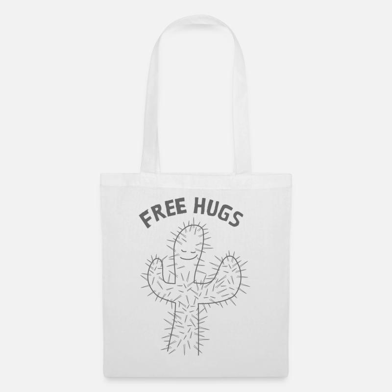 Free Hugs - Stoffbeutel - Weiß
