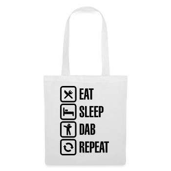 Eat - Sleep - The Dab - Repeat (Dabbing) - Tote Bag - white - Front