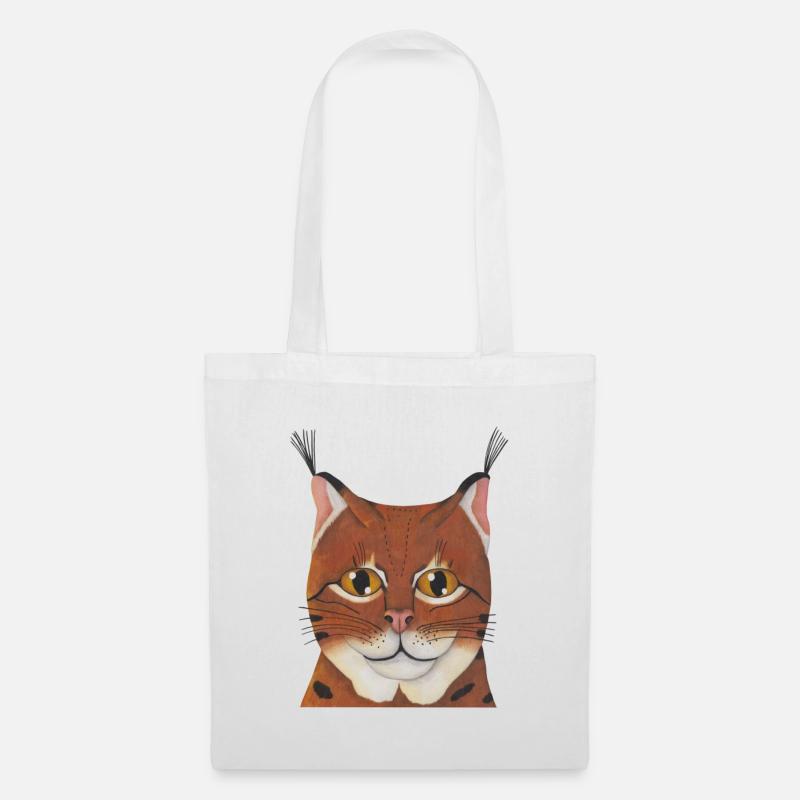 Luchs - Stoffbeutel - Weiß