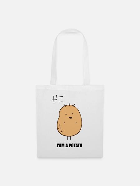 I AM A POTATO - Stoffbeutel - Weiß