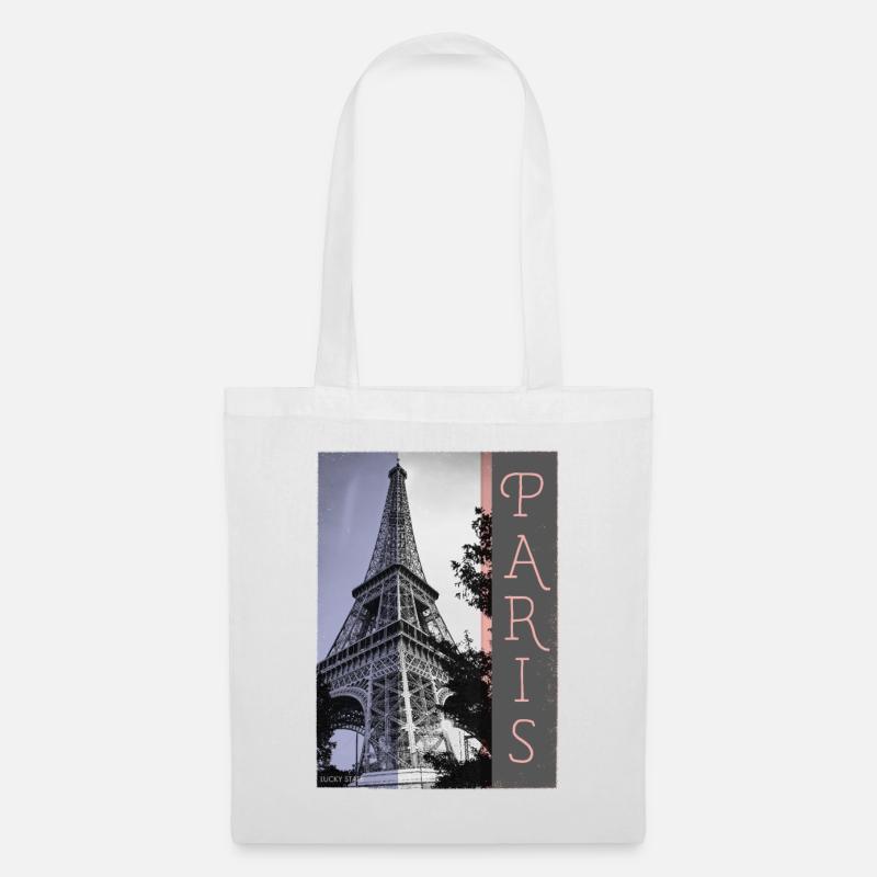 Paris Tour Eiffel - Paris - Sac en tissu - blanc