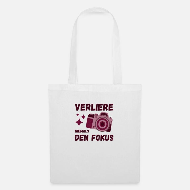 Fotograf Objektiv Spiegelreflex Blende geschenk - Stoffbeutel - Weiß